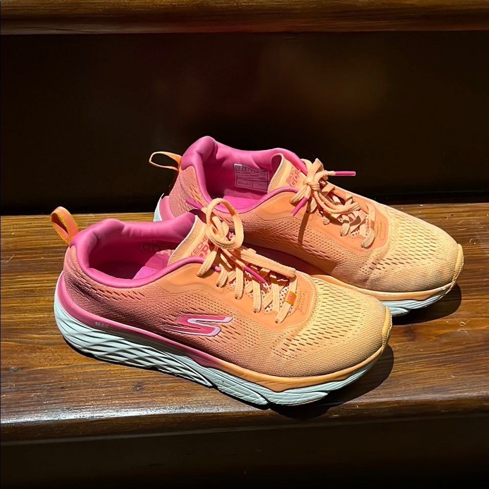 Skechers Orange and Pink Athletic Shoes